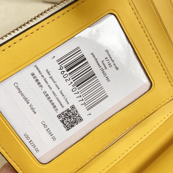 Kate Spade honey bee phone wallet wristlet - Picture 11 of 13